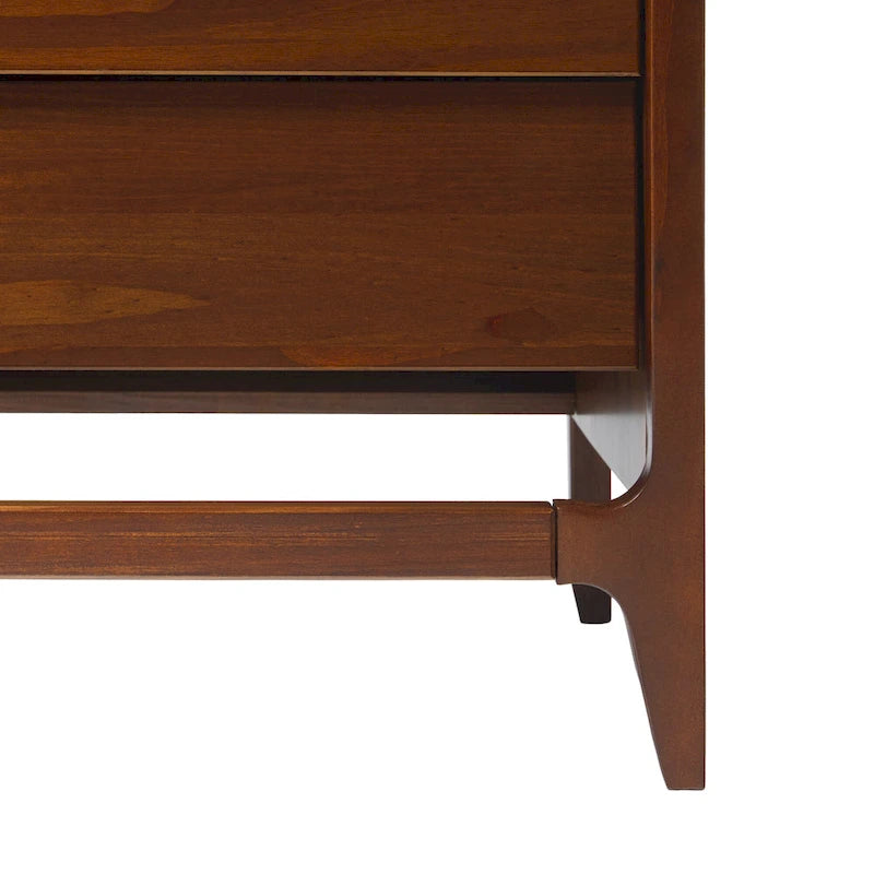 Table de chevet en bois massif style Mid-Century Modern