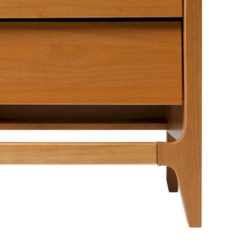 Table de chevet en bois massif style Mid-Century Modern