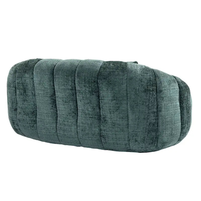Canapé-méridienne moderne en chenille de 150 cm – Émeraude
