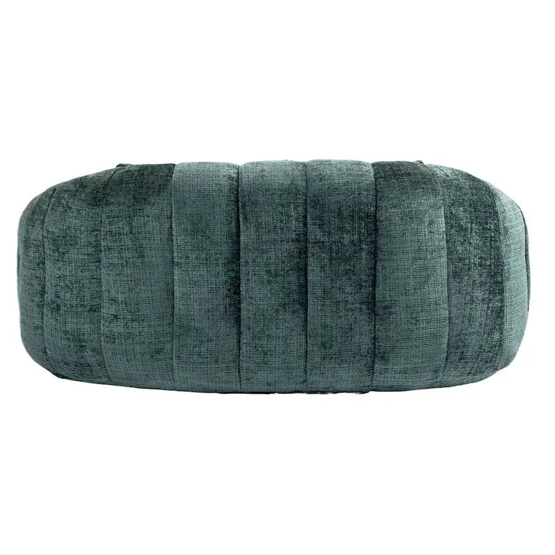 Canapé-méridienne moderne en chenille de 150 cm – Émeraude