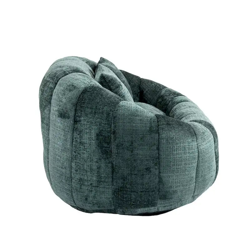 Canapé-méridienne moderne en chenille de 150 cm – Émeraude