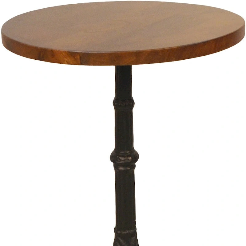 Table d'appoint ronde moderne avec base en fonte
