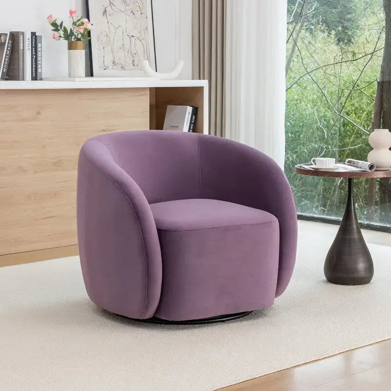 Fauteuil pivotant moderne en forme de tonneau