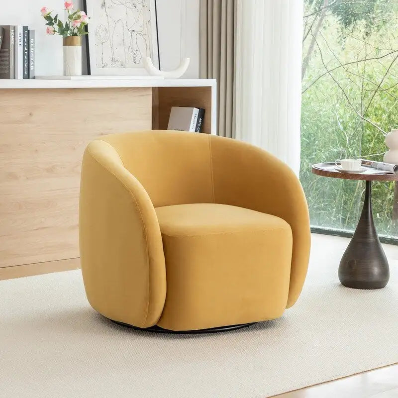 Fauteuil pivotant moderne en forme de tonneau