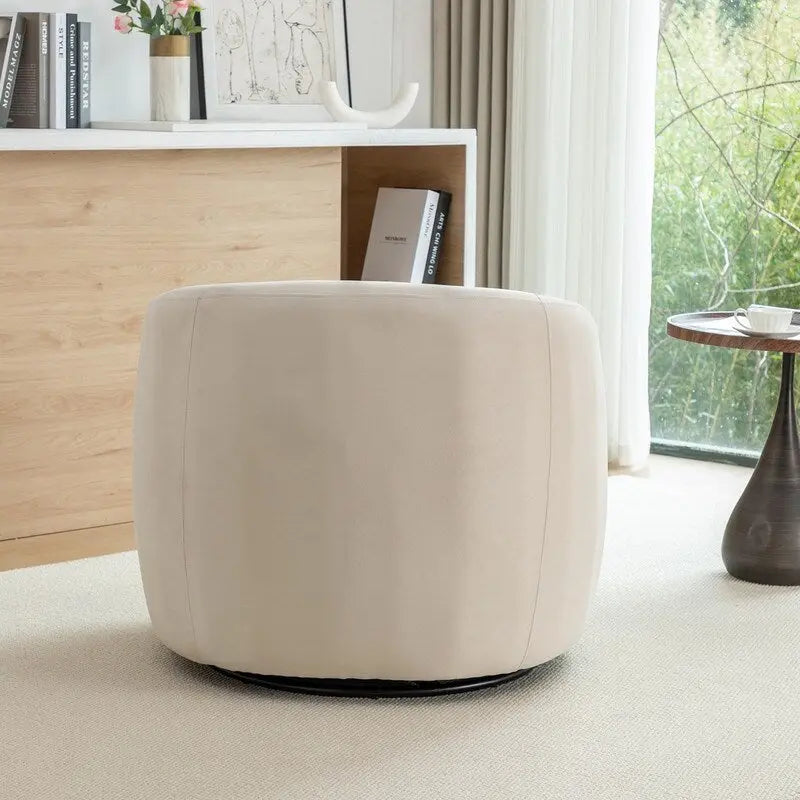Fauteuil pivotant moderne en forme de tonneau