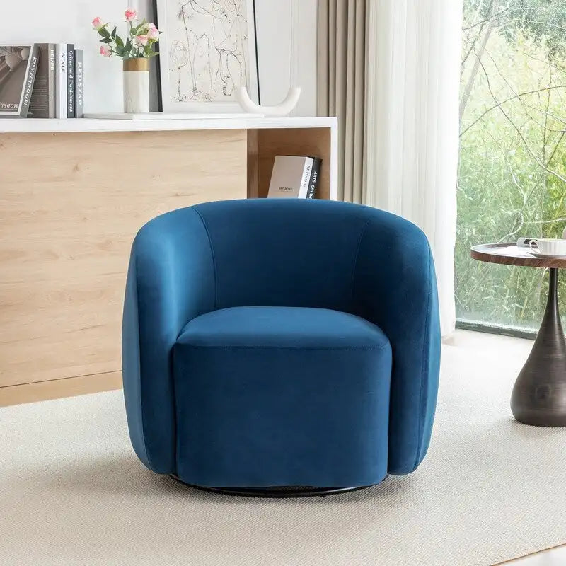 Fauteuil pivotant moderne en forme de tonneau