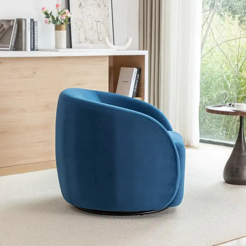 Fauteuil pivotant moderne en forme de tonneau