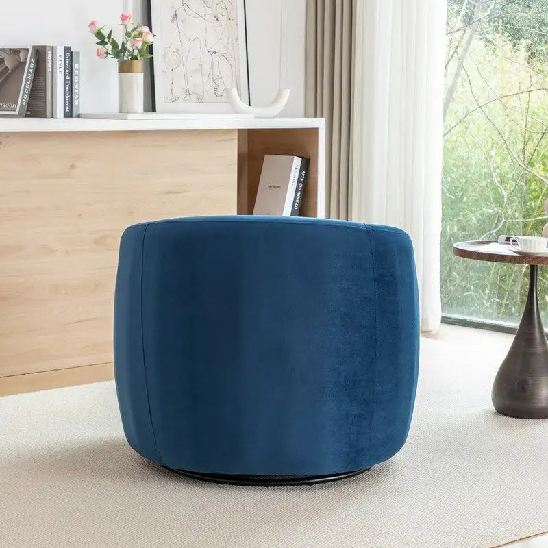 Fauteuil pivotant moderne en forme de tonneau