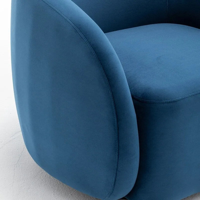 Fauteuil pivotant moderne en forme de tonneau