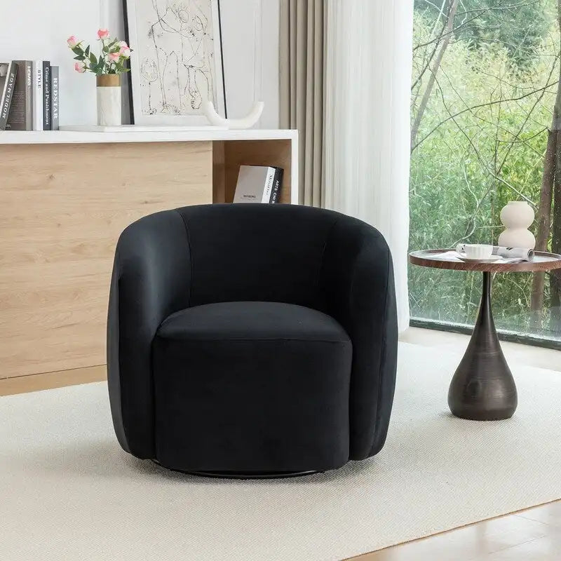 Fauteuil pivotant moderne en forme de tonneau