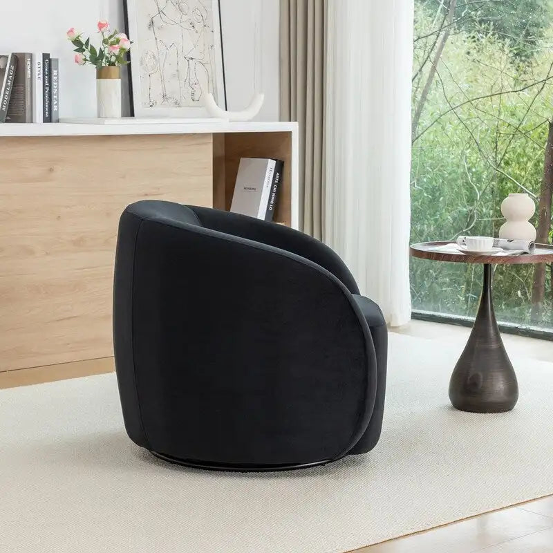 Fauteuil pivotant moderne en forme de tonneau