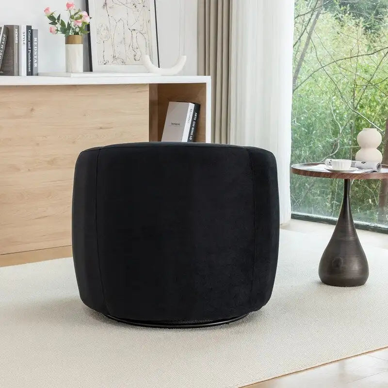 Fauteuil pivotant moderne en forme de tonneau