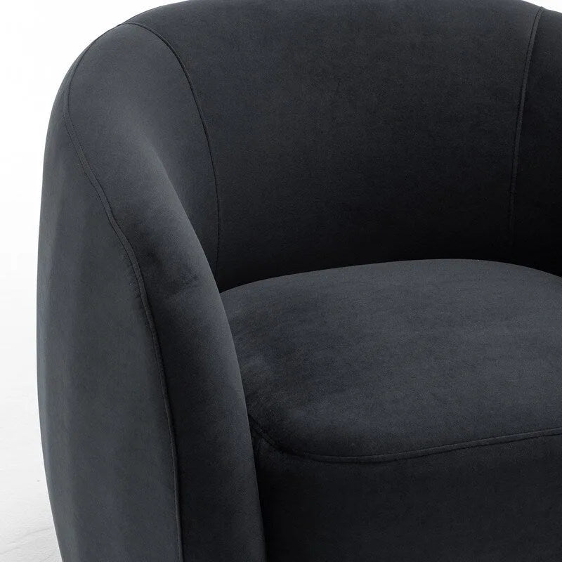 Fauteuil pivotant moderne en forme de tonneau