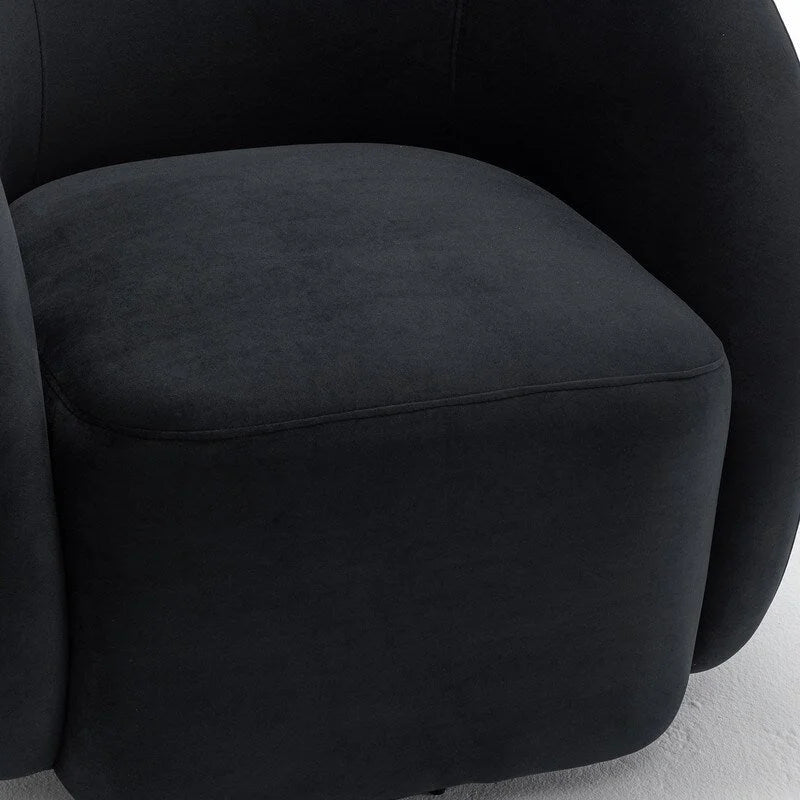 Fauteuil pivotant moderne en forme de tonneau