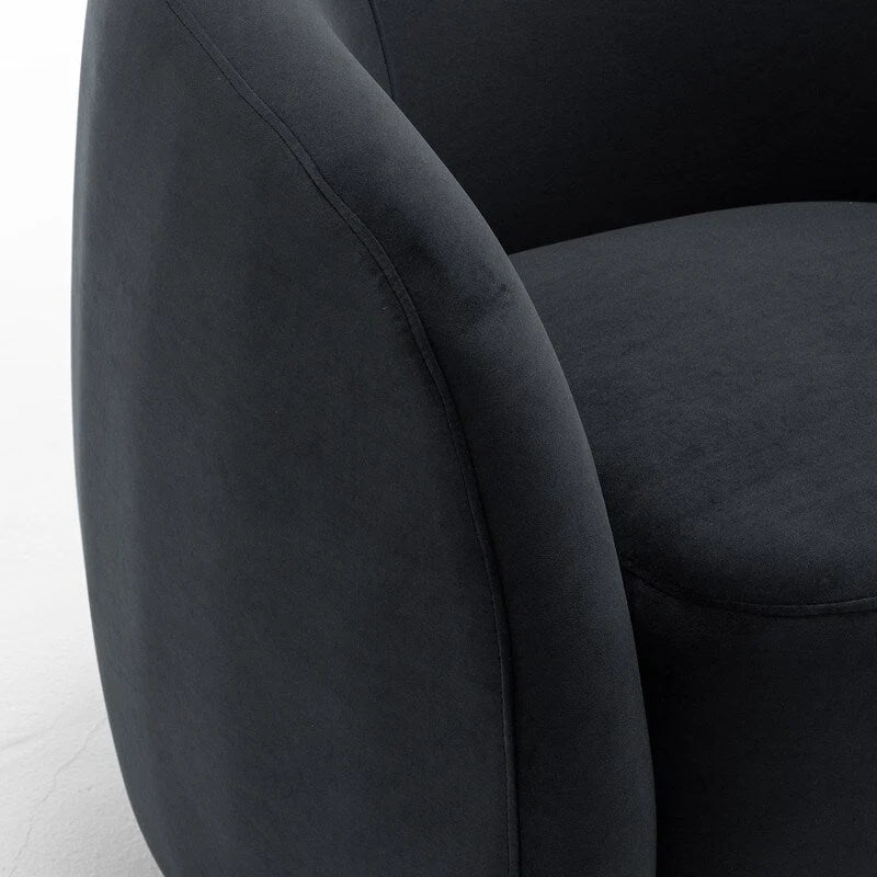 Fauteuil pivotant moderne en forme de tonneau