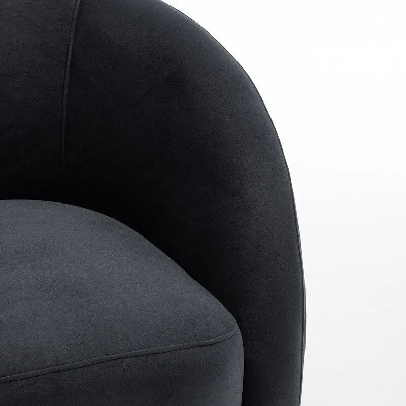 Fauteuil pivotant moderne en forme de tonneau