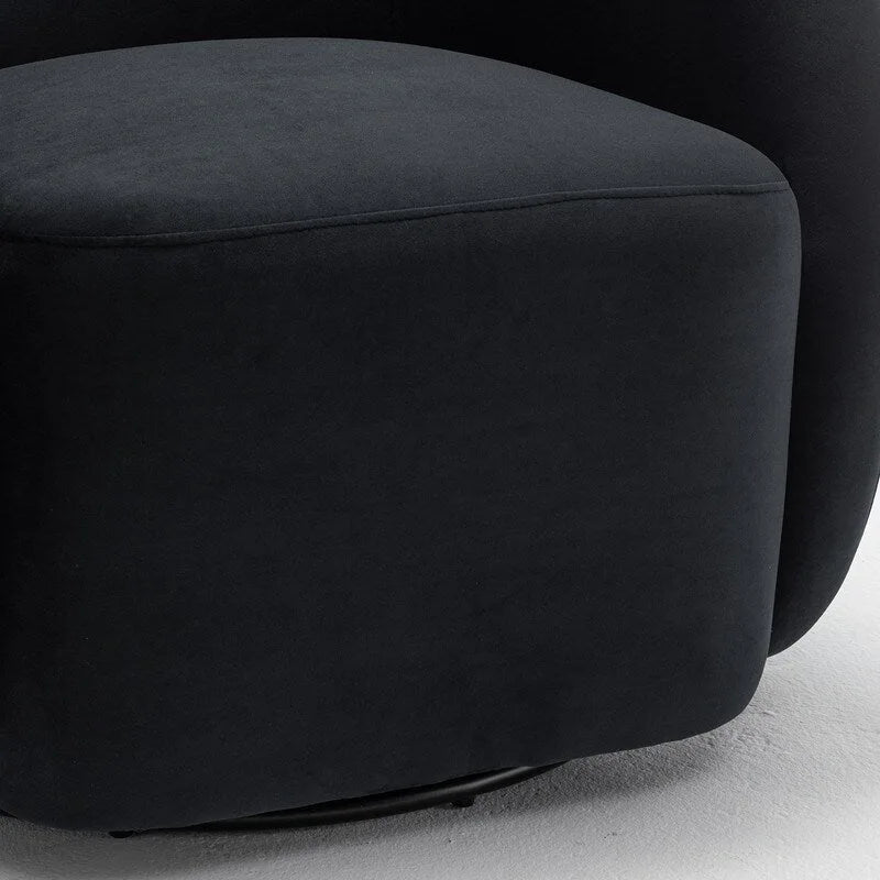 Fauteuil pivotant moderne en forme de tonneau
