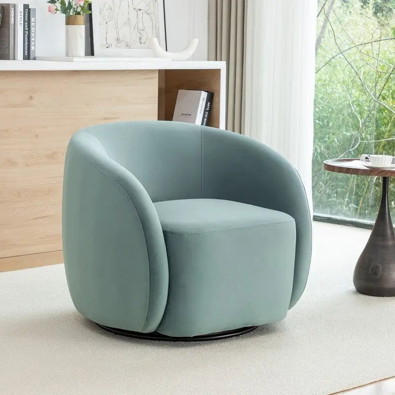 Fauteuil pivotant moderne en forme de tonneau