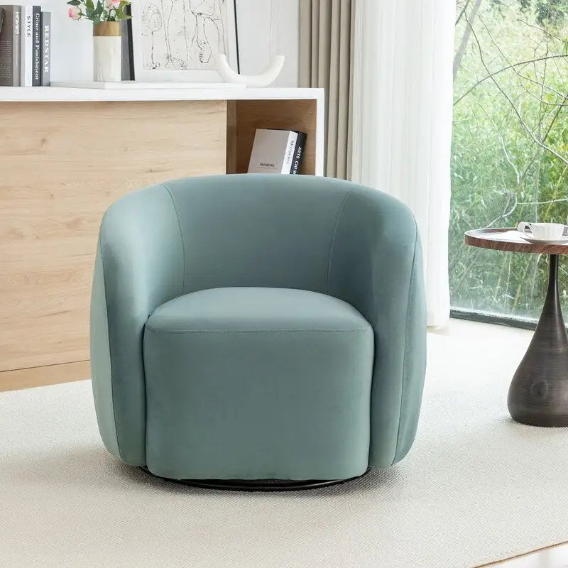 Fauteuil pivotant moderne en forme de tonneau