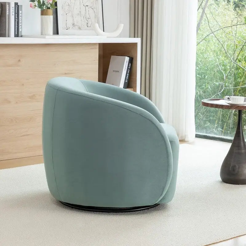 Fauteuil pivotant moderne en forme de tonneau