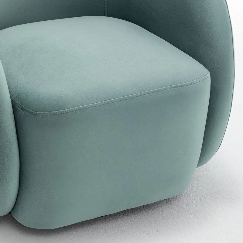 Fauteuil pivotant moderne en forme de tonneau