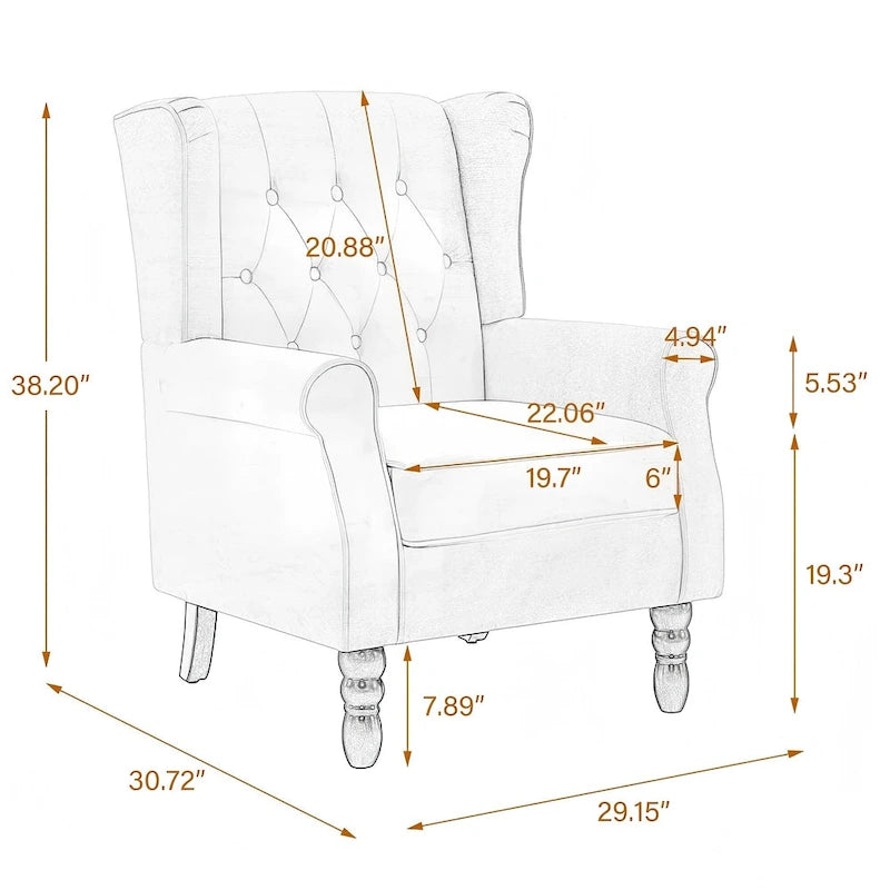 Lot de 2 chaises d'appoint capitonnées en similicuir végétalien