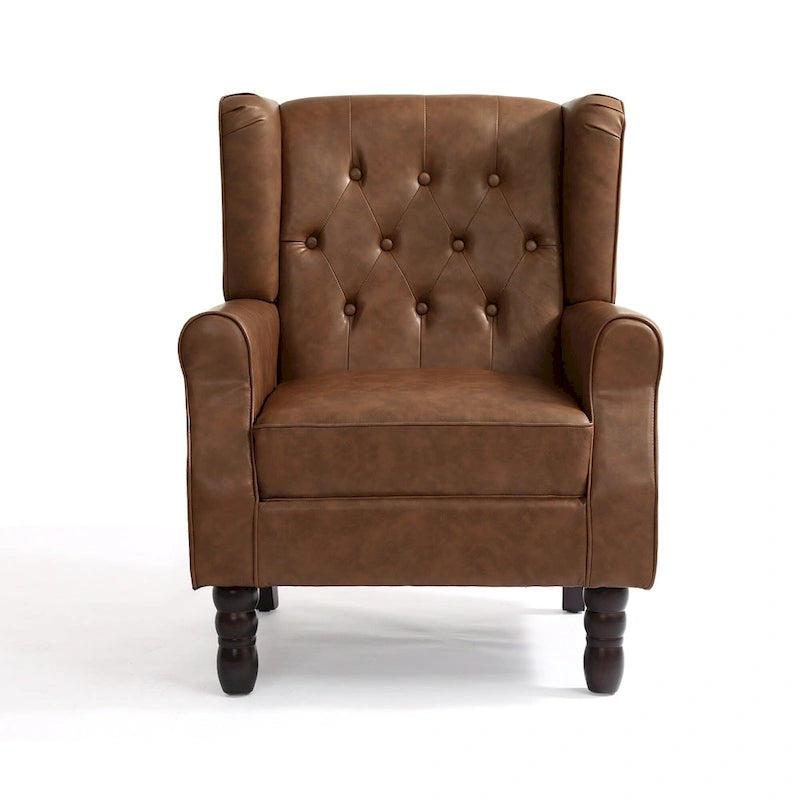 Lot de 2 chaises d'appoint capitonnées en similicuir végétalien