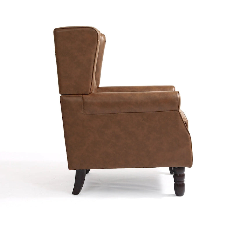Lot de 2 chaises d'appoint capitonnées en similicuir végétalien