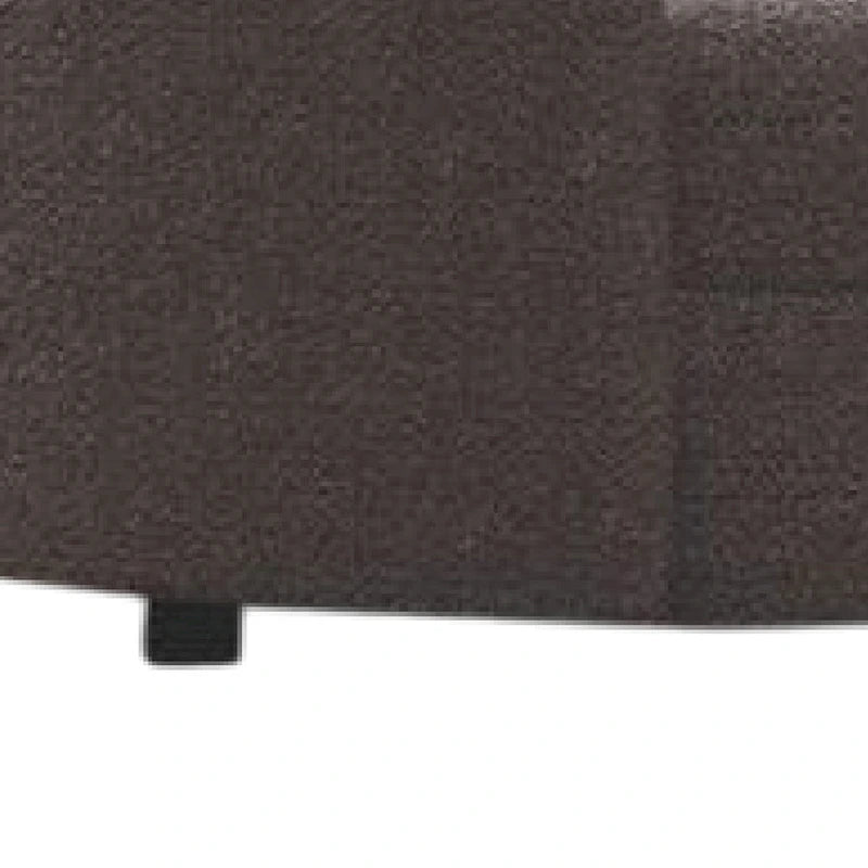 Causeuse incurvée en forme de rein en bouclette gris anthracite de 64 pouces