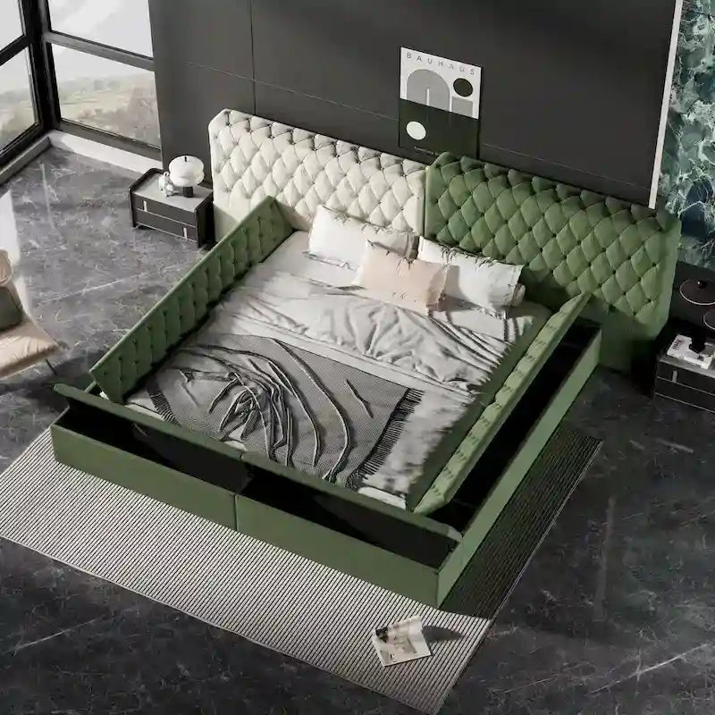 Bahut en bois brun sculpté à la main de 82,5 cm de large avec plateau en marbre