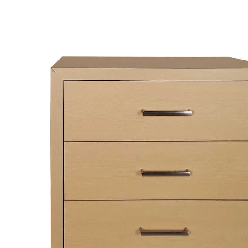 Commode à 5 tiroirs avec base en fer