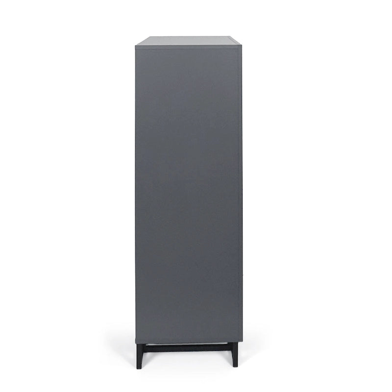 Commode à 5 tiroirs avec base en fer