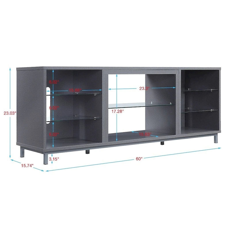 Console de meuble TV/média 60" avec gestion des câbles
