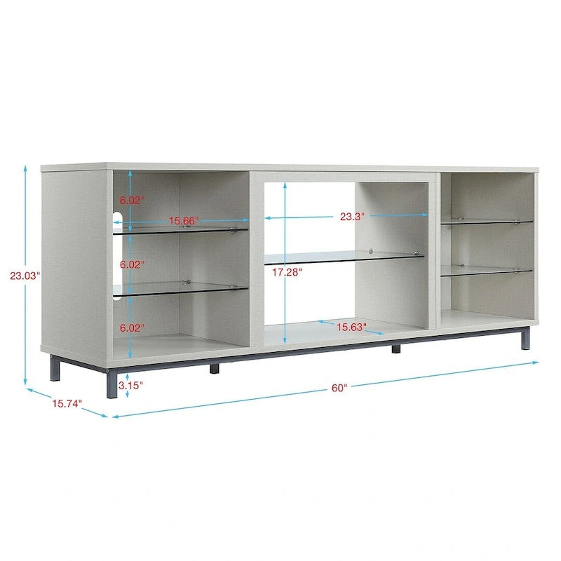 Console de meuble TV/média 60" avec gestion des câbles