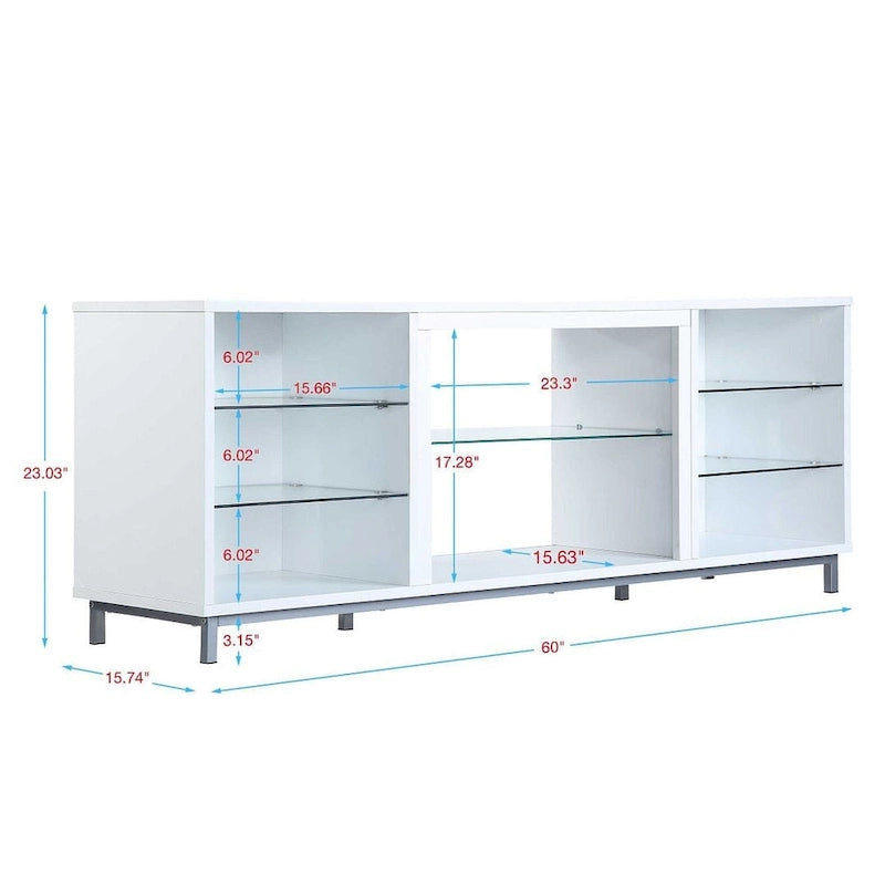 Console de meuble TV/média 60" avec gestion des câbles
