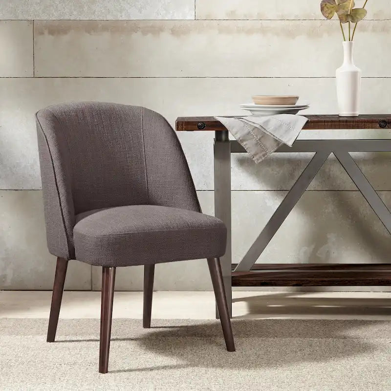 Chaise de salle à manger à dossier arrondi - 22,25"L x 24,5"P x 34,6"H