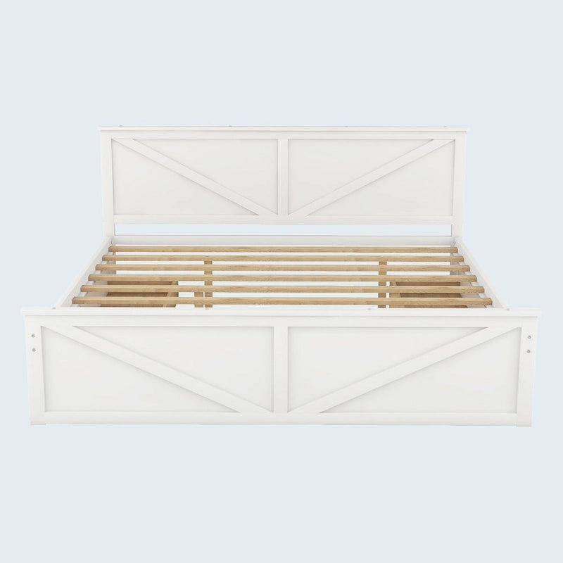 Lit plateforme en bois King Size