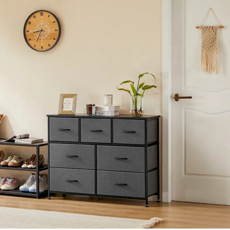 7 espaces de rangement, casiers de garde-robe assemblés, casiers de mobilier de chambre à coucher