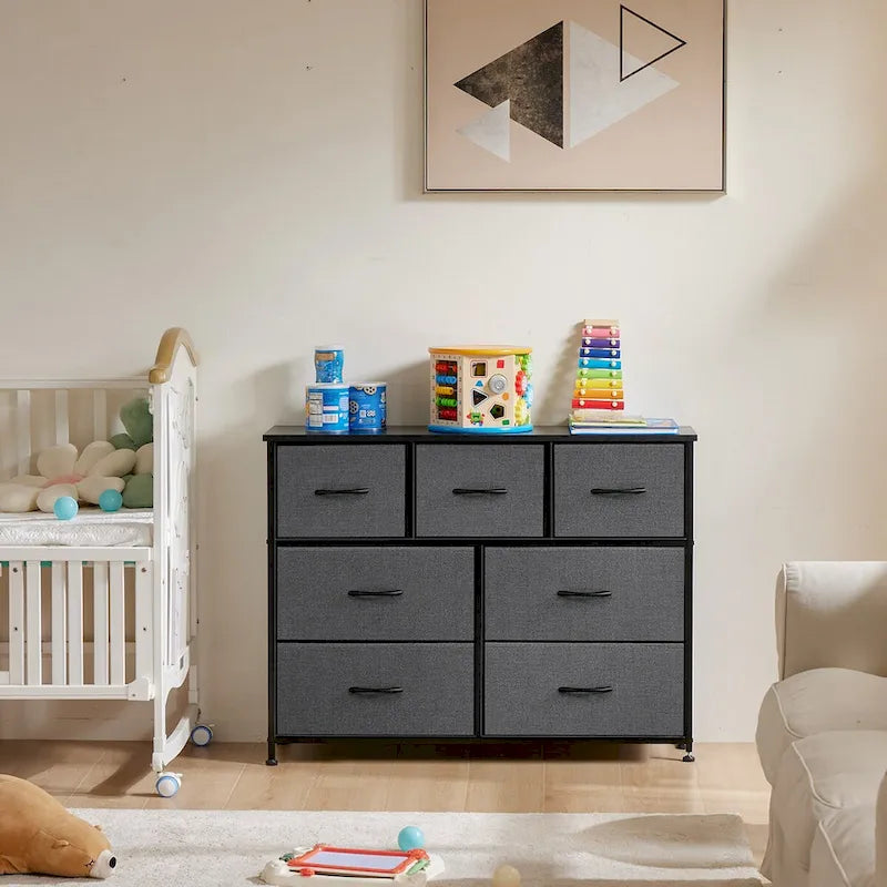 7 espaces de rangement, casiers de garde-robe assemblés, casiers de mobilier de chambre à coucher