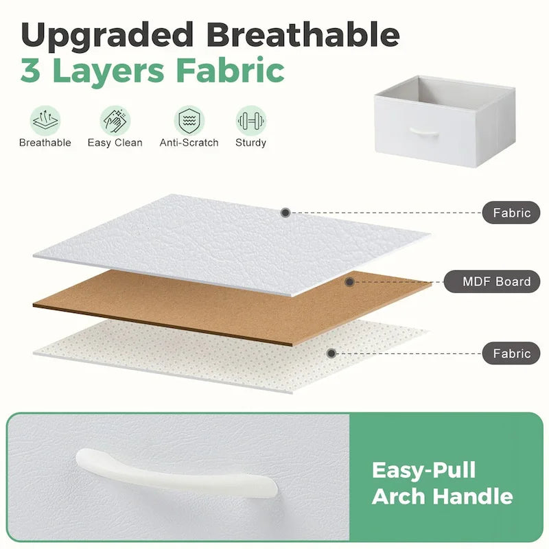7 espaces de rangement, casiers de garde-robe assemblés, casiers de mobilier de chambre à coucher