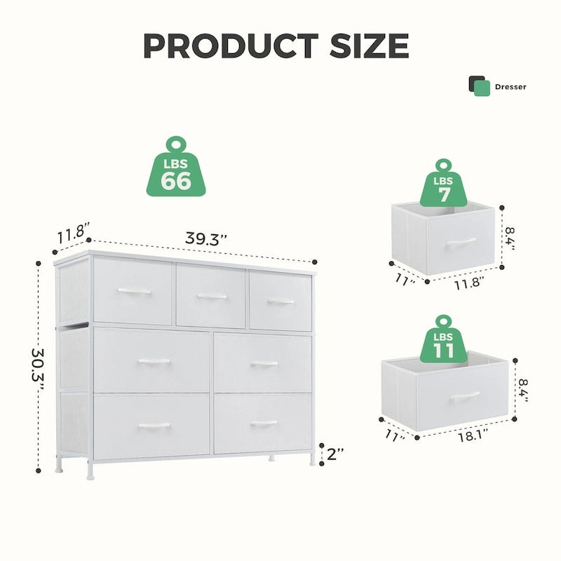 7 espaces de rangement, casiers de garde-robe assemblés, casiers de mobilier de chambre à coucher