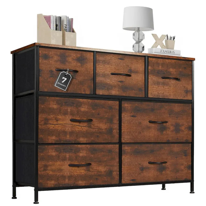 7 espaces de rangement, casiers de garde-robe assemblés, casiers de mobilier de chambre à coucher