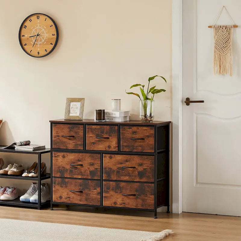 7 espaces de rangement, casiers de garde-robe assemblés, casiers de mobilier de chambre à coucher