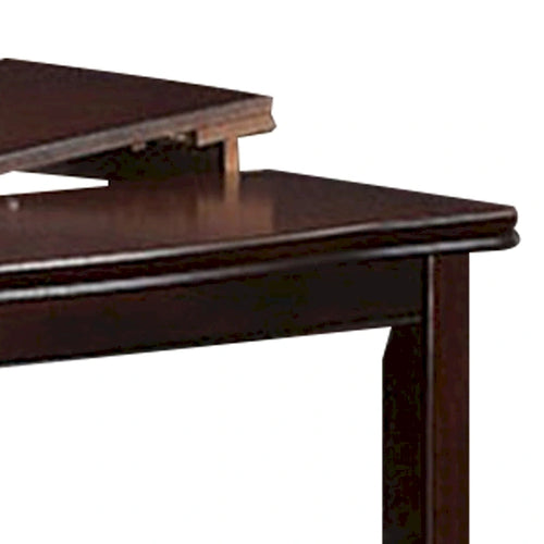 Table haute à manger extensible de 52 pouces avec 2 rallonges papillon - Bois marron