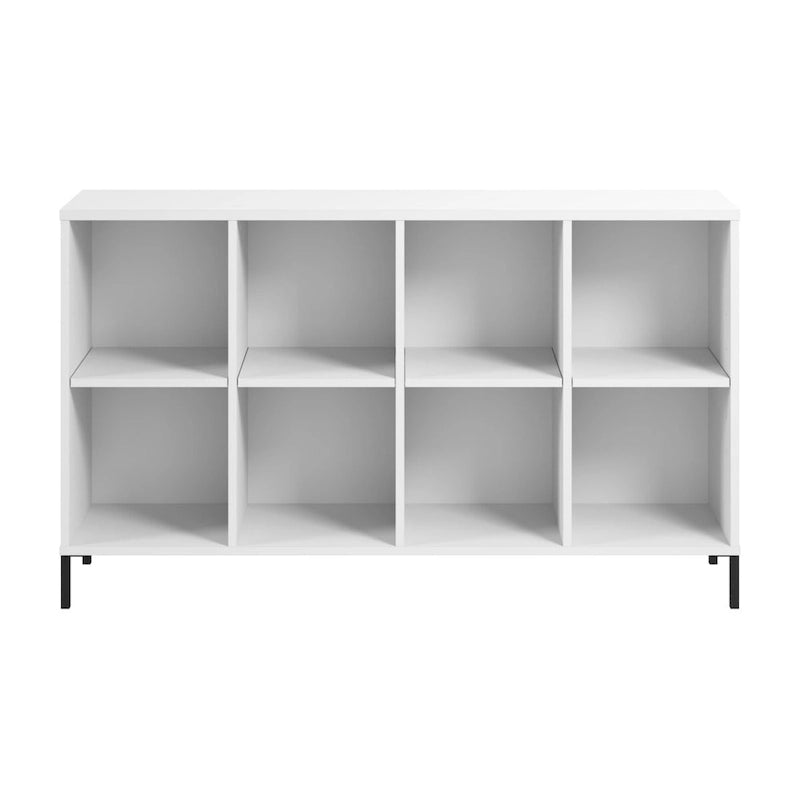 Bibliothèque de rangement 8 cubes avec étagères réglables