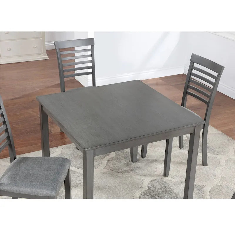 Table à manger carrée en bois pour 4 personnes, idéale pour les petits espaces