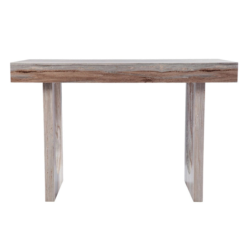 Bureau moderne contemporain imitation marbre, multifonctionnel comme petite table à manger ou poste de travail pour loisirs