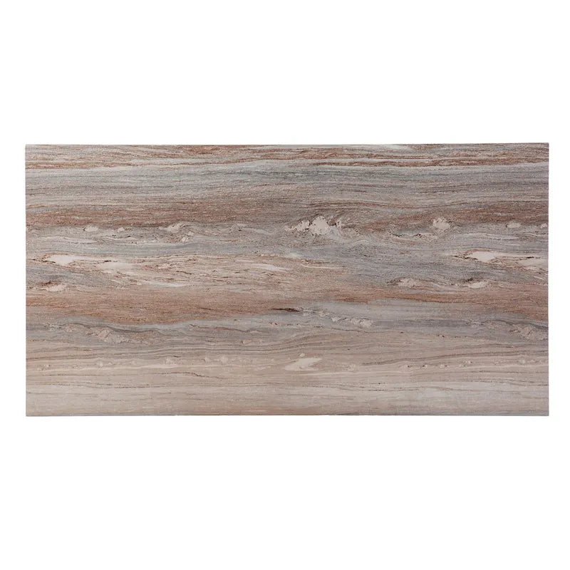 Bureau moderne contemporain imitation marbre, multifonctionnel comme petite table à manger ou poste de travail pour loisirs