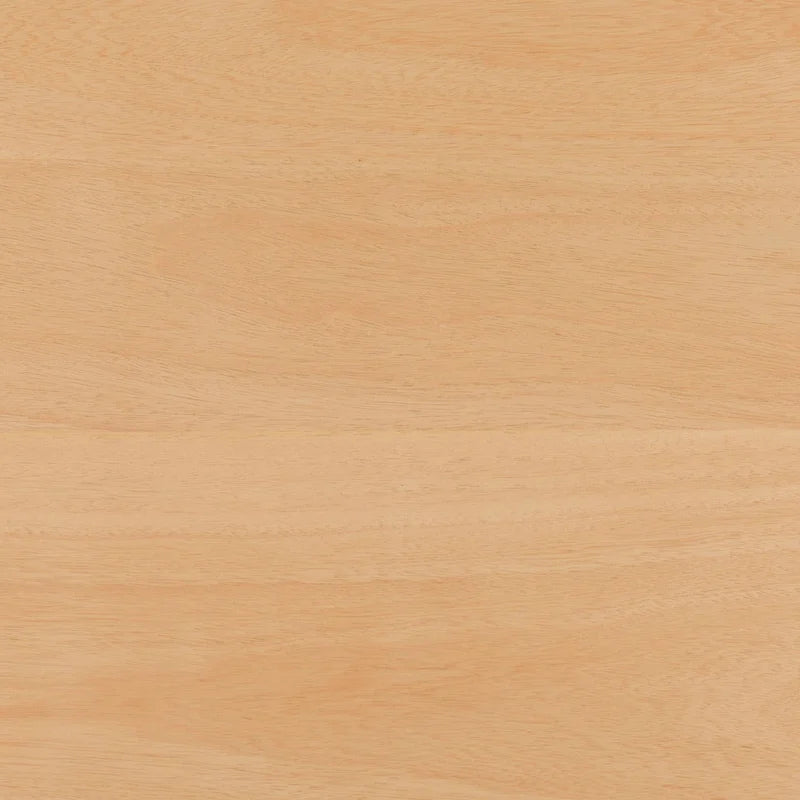 Table à manger moderne ronde en bois massif avec piètement géométrique